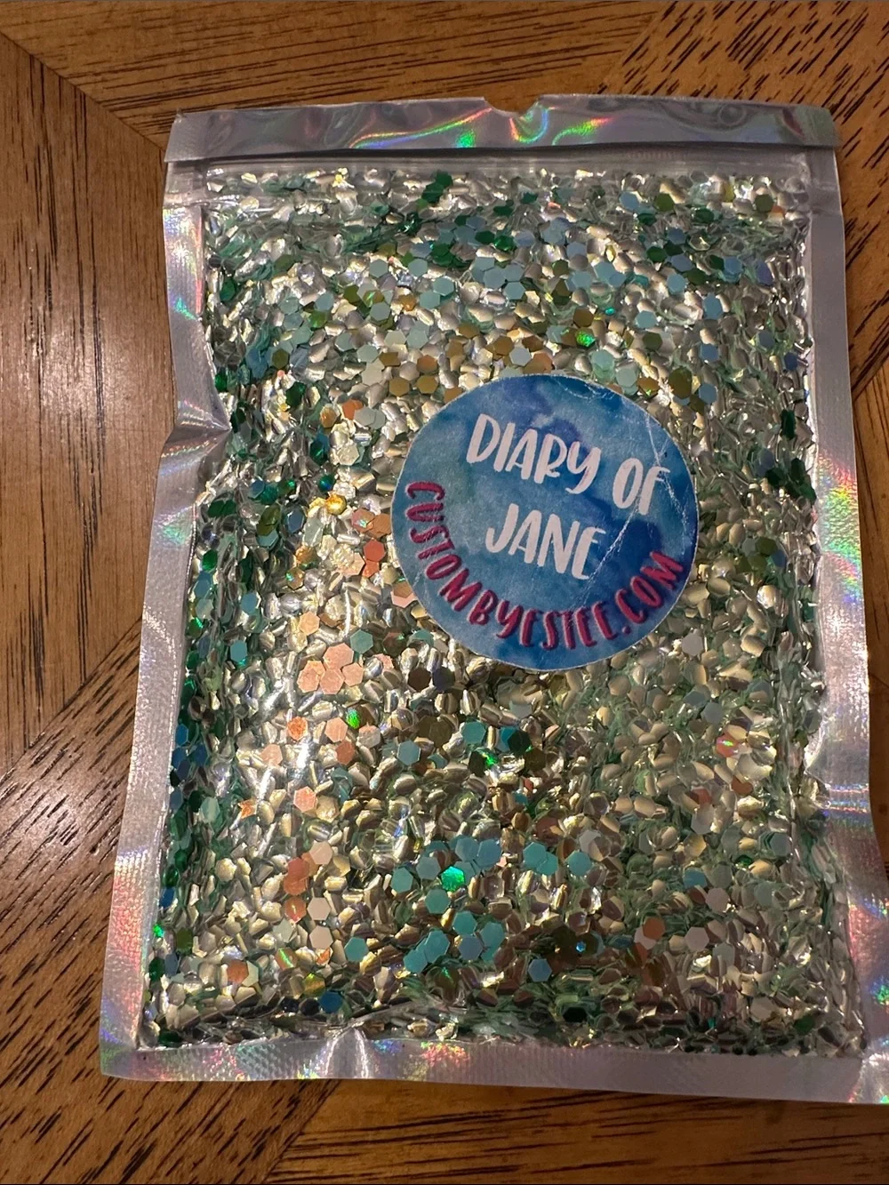Assorted Green Iridescent Chunky Glitter Mixes - 10 Pack